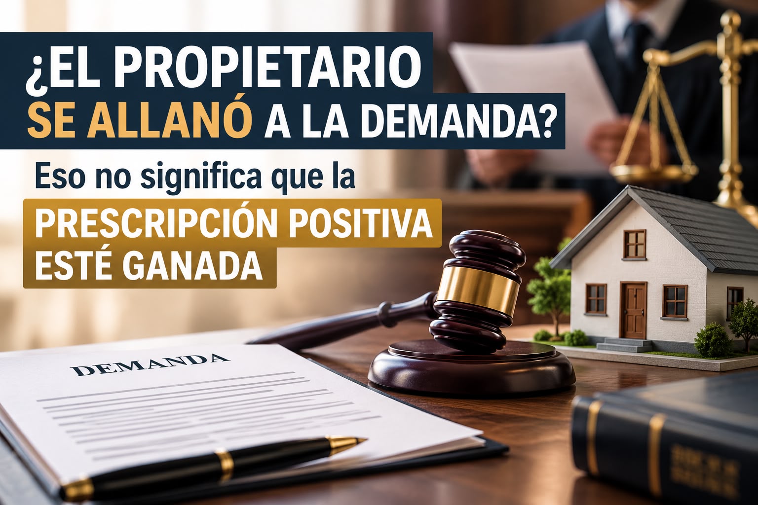 ¿El propietario se allanó a la demanda? Eso no significa que la prescripción positiva esté ganada