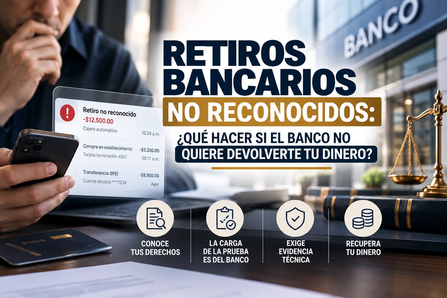 Retiros Bancarios no Reconocidos: ¿qué Hacer si el Banco no Quiere Devolverte tu Dinero?